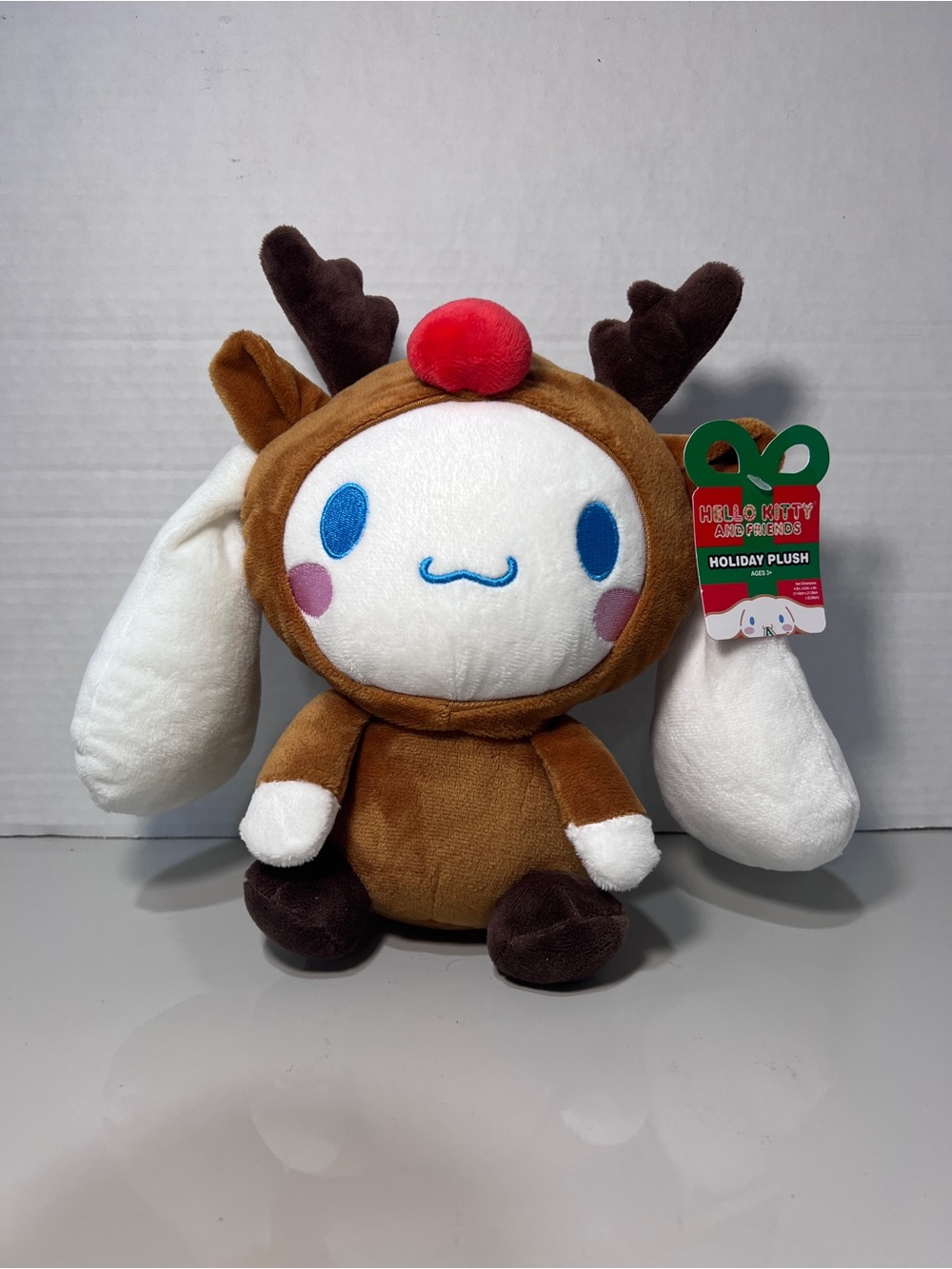 Cinnamoroll Holiday Reindeer Plush 9” Sanrio 2023 Christmas NWT Hello Kitty